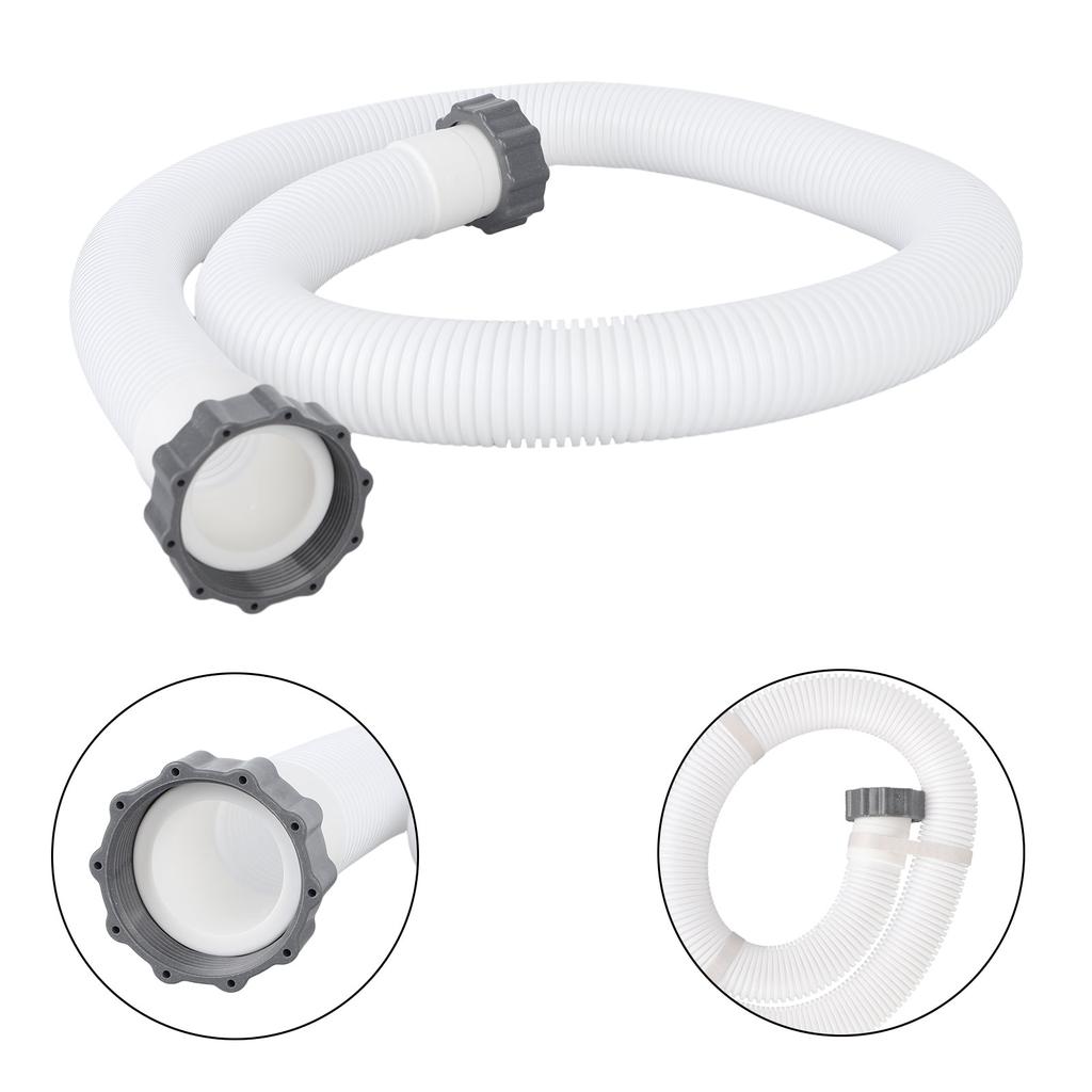 Für Intex 29060E 1,5 Zoll Pool Für Pumpen-Zubehörschlauch 59 Zoll Ersatz mit Muttersatz Kompatibel mit Filter Für Pumpen
