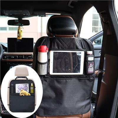 Car Back Seat Organiser iPad Tablet Holder Storage Kick Mats Kids Toys Bag