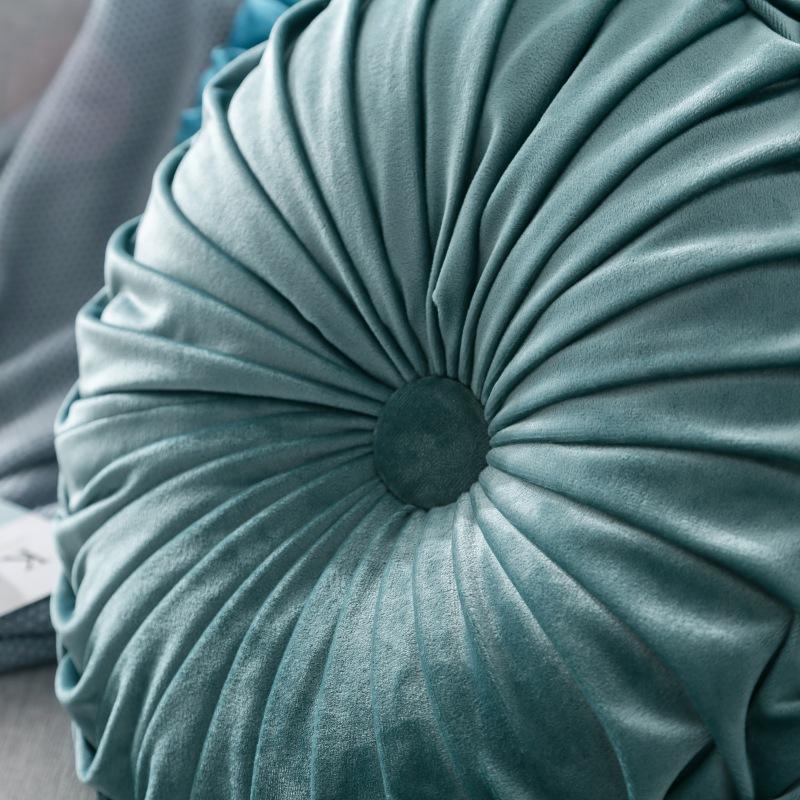 Fløyelspute Myk dekorativ solid rund sittepute for hjemmeinnredning Sofa Sofa Stol Soverom Gulv Innflyttingsgave