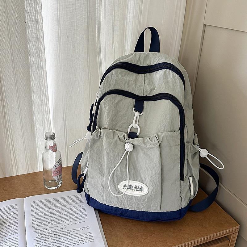 Schoolbag Backpack Women's 1011 Summer New Trend Middle School Student School Bag Large Capacity Short Trip Lightweight Travel Bag