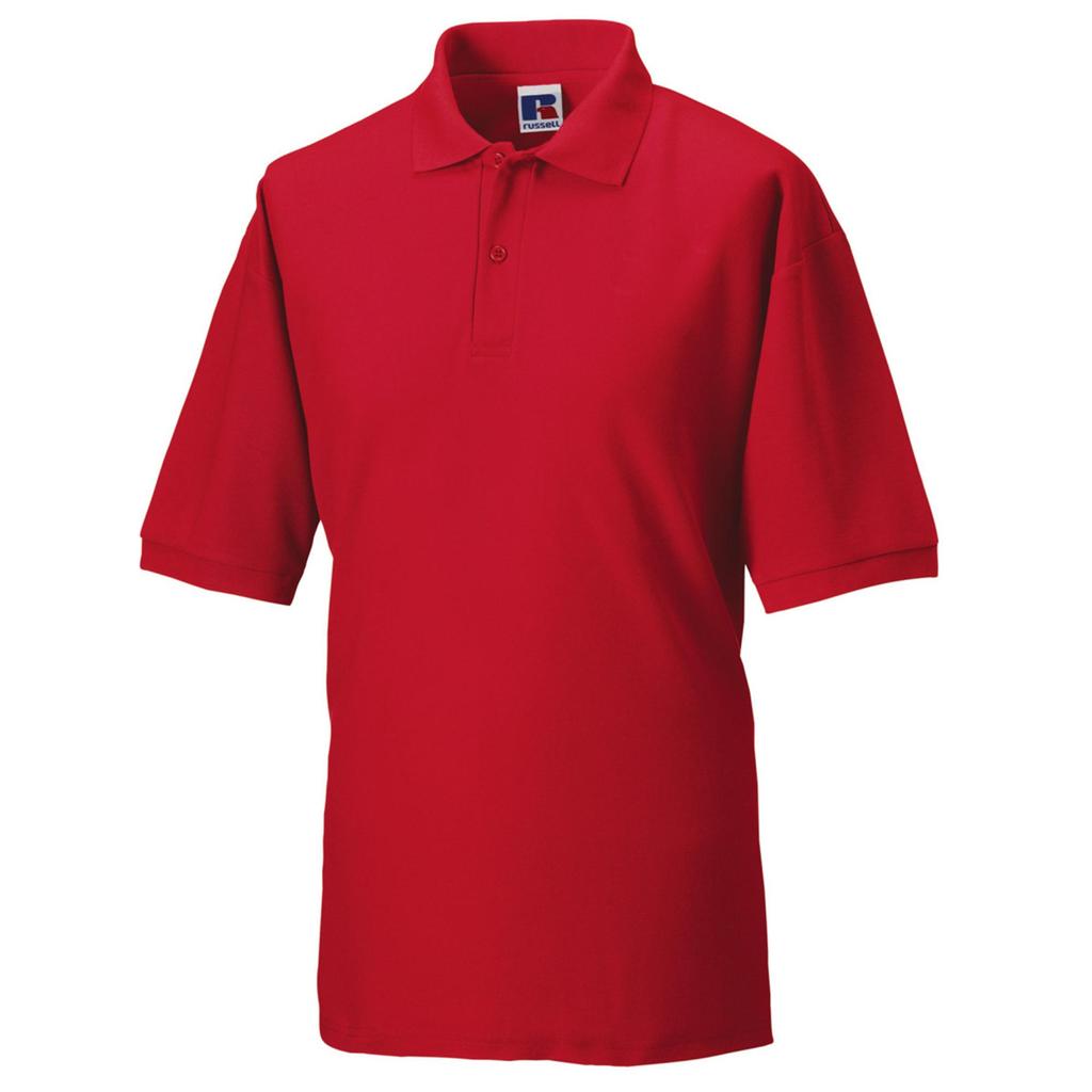 Russell Mens Classic Short Sleeve Polycotton Polo Shirt