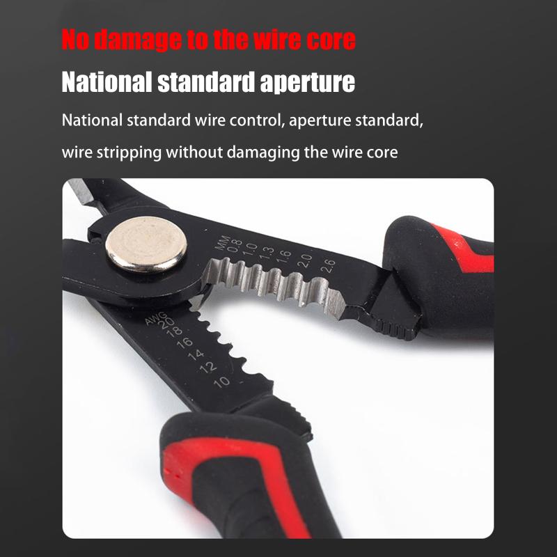 Multi-Functional Wire Stripper Pliers 6.5 Inch Wire Strippers Cable Cutter Tool Crimping Pliers Wire Electrician Hand Tools