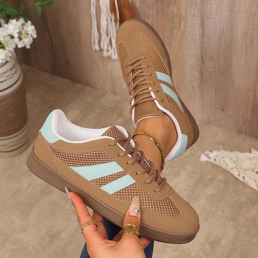 Fashion Breathable Casual Women's Shoes Spring New Style Versatile Sporty Flat Shoes Comfortable Rubber Sole Pure Color Adult Footwear