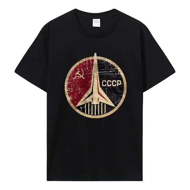 Camiseta Vintage Sovietica Cccp Rocket Graphic XXXL