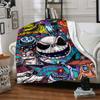 1Pc Jack Sally'S Winter Romance Blanket Soft Throw Blanket For Home Bedroom Bed Sofa Travel Office Solid Christmas Blanket