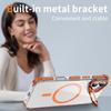 For iPhone 17 Clear Phone Case with Lens Kickstand Cover Compatible with MagSafe