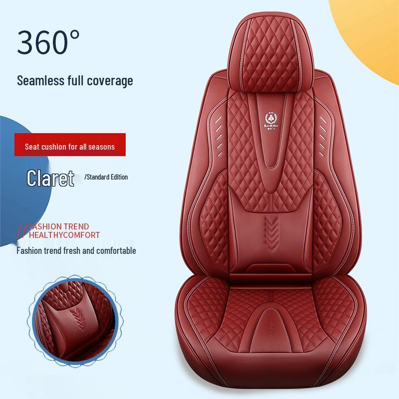 

Cowin Universal Leather Car Seat Cover - Personalized, Full Surround, All-Season Cushion for C3, C3R, E3, 3, X3, X5 Models.