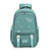 Solid Color Simple Letter Print Student Casual Backpack For School Use Day
