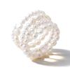 Freshwater Pearl Rings Stackable Elastic Finger Rings For Women Gifts Minimalist Ring Fashion Jewelry