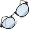 Óculos de Sol Moda Preto x Fumaça Clara para Homens e Proteção UV Lente Colorida Clara Redondo Estiloso [FashionBerry] 6. Mulheres Estilo Boston, 99%