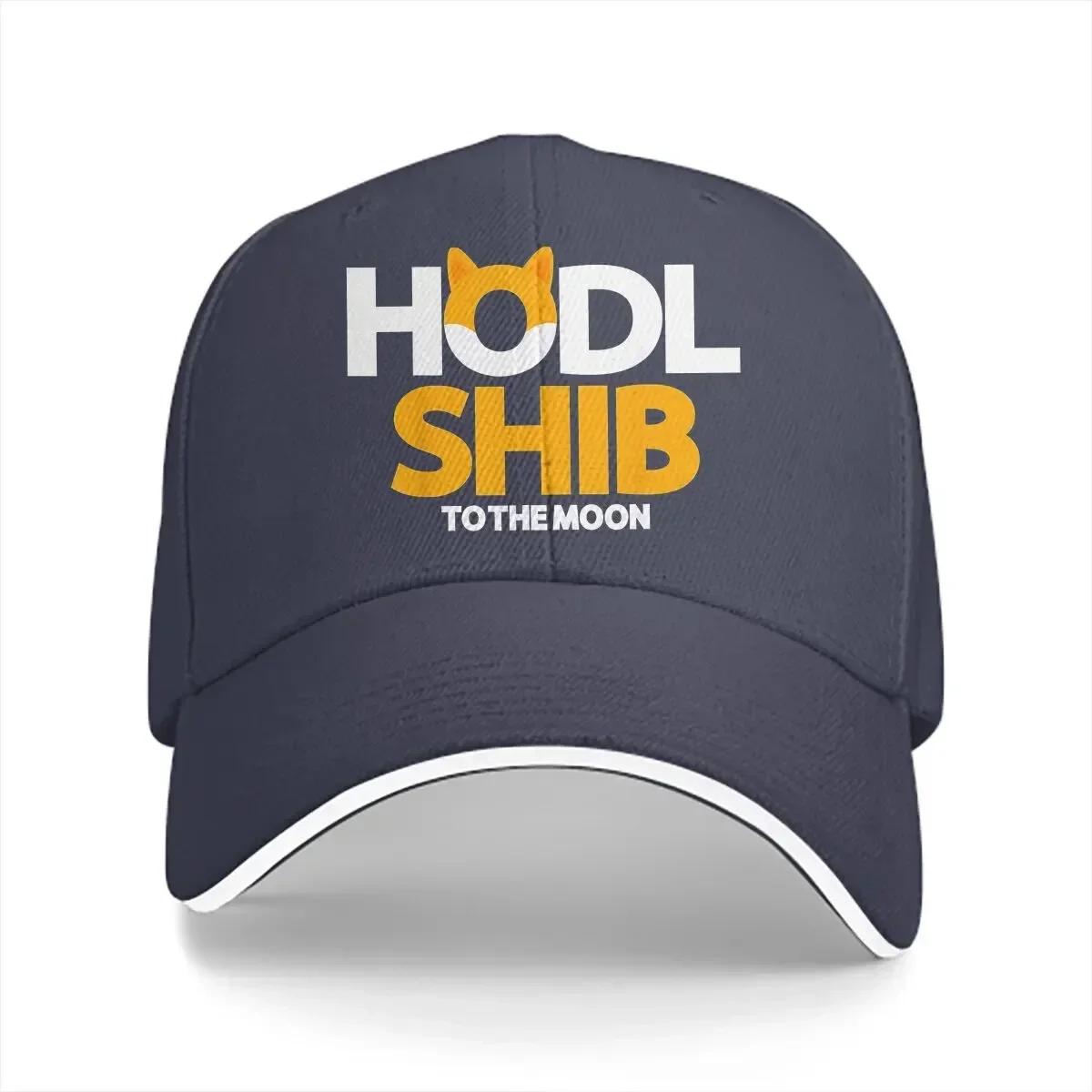 Washed Men s Baseball Cap Shiba Inu Coin Hodl Shib Trucker Snapback Caps Dad Hat Cryptocurrency Golf Hats One Size