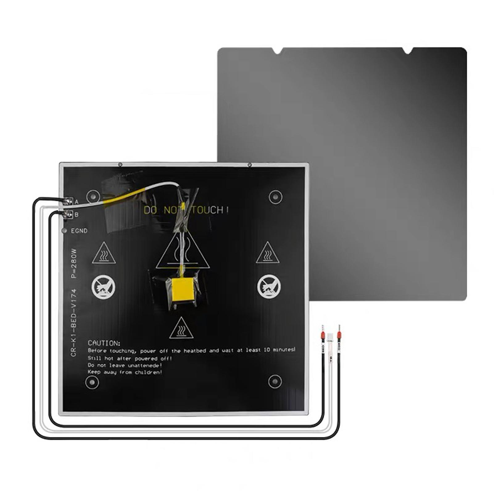 

Платформа для печати 3D-принтера Алюминиевый нагреваемый стол Совместим с CREALITY K1 K1C Легко заменить Предустановленная проводка