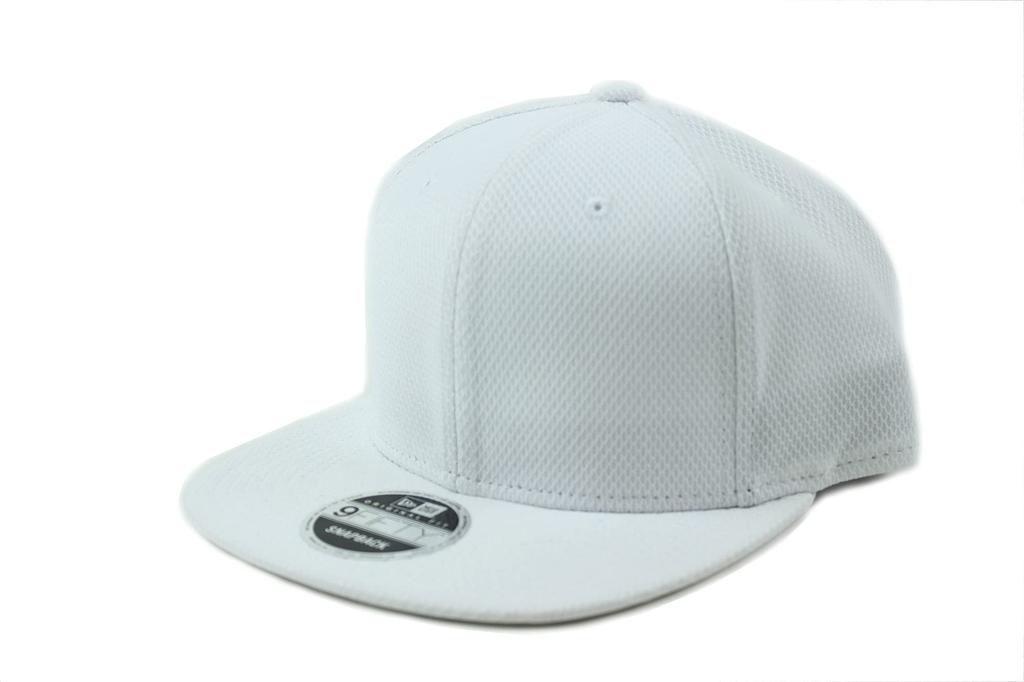 New Era Diamond Era WHITE Snapback Flat Cap for Men and Women