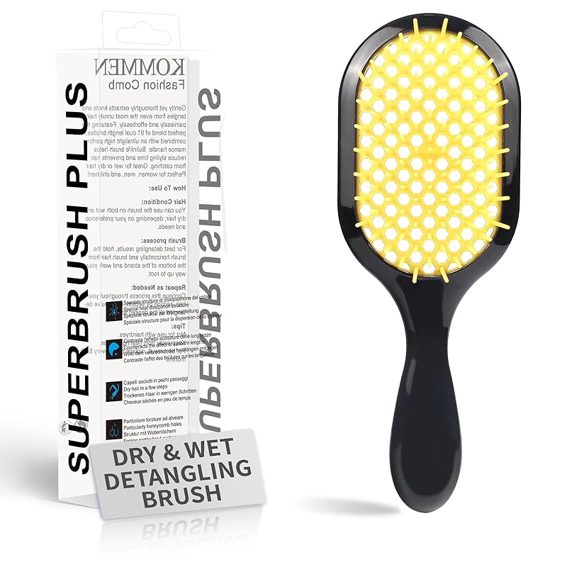 Detangling Brush,1 Pack Detangler Brush, Gentle & Effective Detangling on Wet or Dry Fragile Hair Types,Ultra-light, Detangling Brsuh ventilated and