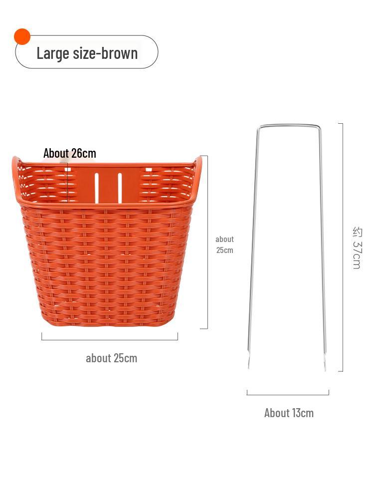 Universal Blue Front Bicycle Basket for Permanent Storage