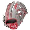 Rawlings CLOUD METAL GR5FHCN65 Baseball Throw HOH® Glove, Soft, All-Around, Gray/Scarlet, 11.75 Inches, Left-Handed