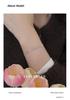 Cui Yan S925 Sterling Silver Korean Laser-Cut Heart Bracelet for Women - Simple, Light Luxury Fine Jewelry