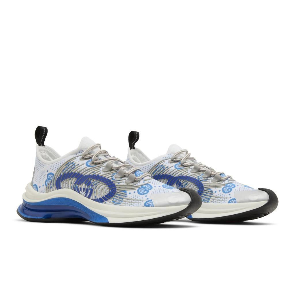 Gucci Womens Run Sneaker 'White Blue' (women's Sizes) White / Blue Casual Shoes 680903 USN10 8485