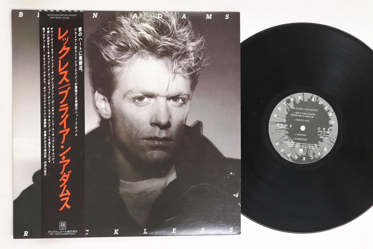 

LP Пластинка БРАЙАН АДАМС - Reckless AMP28100 A&M 1984 Япония Оби Рок Б/У