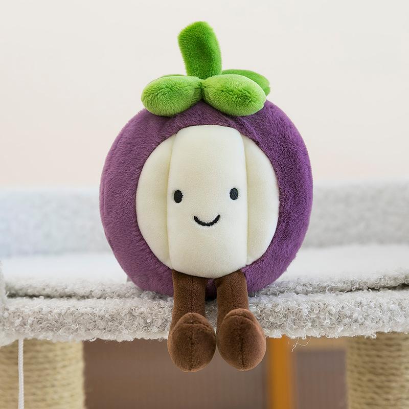 Creative Styling Cute Vegetables Fruit Dolls Cabbage Corn Eggplant Plush Toys Wedding Throwing Dolls