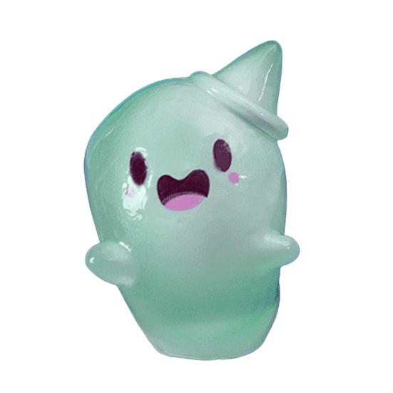 Glow in The Dark Mini Ghost Figures with Box Luminous Small Resin Ghost Figurine Miniature Ghost Garden Decor for Halloween Party Favors