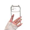Transparent Cat Ear Phone Case for iPhone 17, 16 Pro Max, 15 Pro, 14/13
