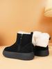 Fashion Waterproof Round Toe Chunky Snow Boots for Women Winter Fleece-lined Woman Shoes Comfortable and Elegant Y2k Plush Warm Hot Boot