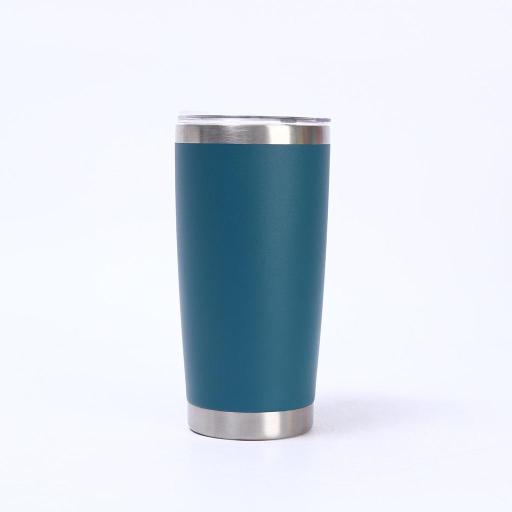 Simple 20oz Stainless Steel Vacuum Insulated Car Cup – Portable Outdoor Beer and Ice Cooler.