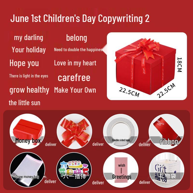 Celebrity Style Surprise Explosion Birthday Gift Box for Kids