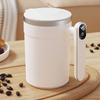 Dust-proof Lid Magnetic Mixer for Coffee Temperature Measurement Electric Stirrer Mug  Home