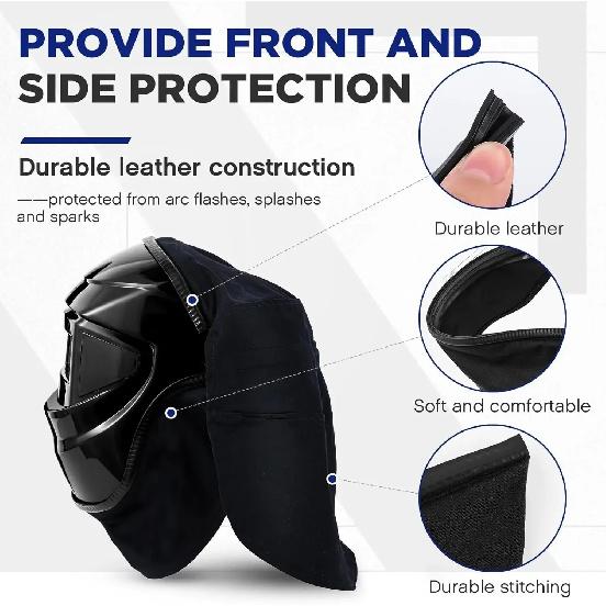 1 Sets of Welded Helmet Covers and Helmet Bib Sets, with Welded Accessories Featuring a Press Fit Seal To Protect the Neck, Suit