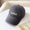 Spring and Autumn New Soft Top Hat Women's Fashion Letter Embroidery Shade Baseball Cap Washed Versatile Cap Men