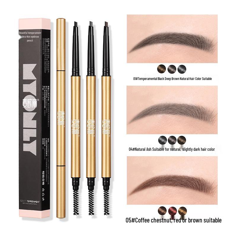 Maiolee Little Gold Dual-Ended Ultra-Fine Smudge-Proof Eyebrow Pencil