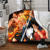 1pc One Piece Adventure flannel Blanket for Super Soft Cute Comfort Blanket for Travel Bedding Couch Sofa Blanket Y8254