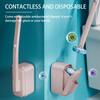 Bathroom Cleaner with 36 Refill Heads and Holder Wall-Mount Scrubbing Toilet Brush for Floor Drain Bathtub Mirror Sink Glass