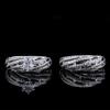 Creative Personality Jewelry Full Diamond Ring Premium Zircon Multi-Layer Spiral Winding Ring