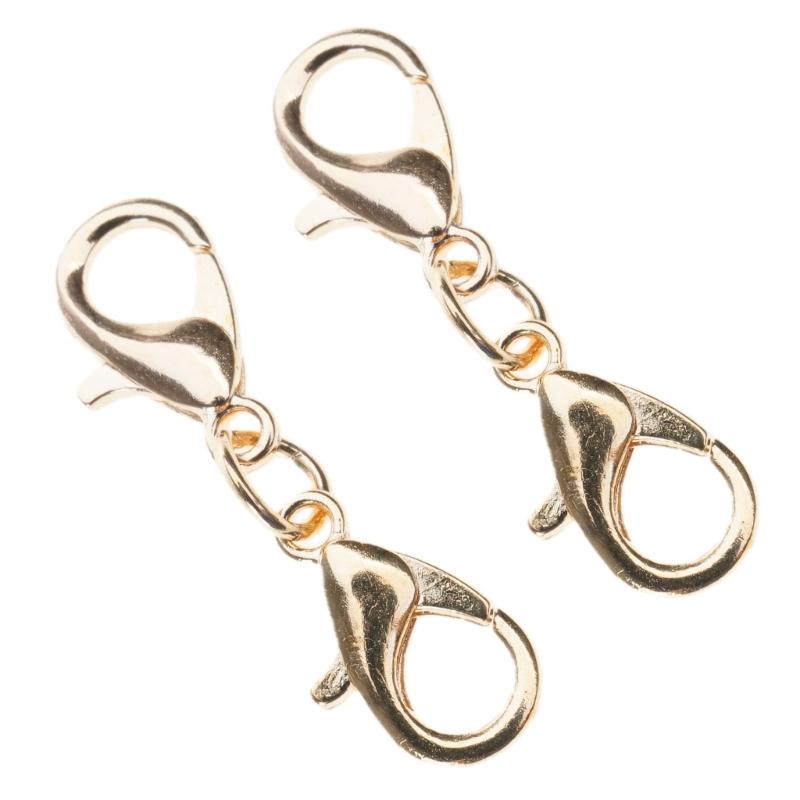 10 τεμάχια Μικρό κούμπωμα βραχιολιών επέκτασης κολιέ βραχιολιών κούμπωμα βραχιόλι κολιέ προέκταση διπλό κούμπωμα αστακού