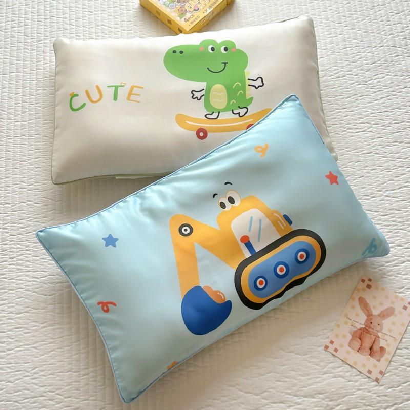 Soft Tencel Pillowcase Kids Toddler Bedding Set 30x50cm 35x55cm 40x60cm Cool Feel Cotton-Like Sleep Cover