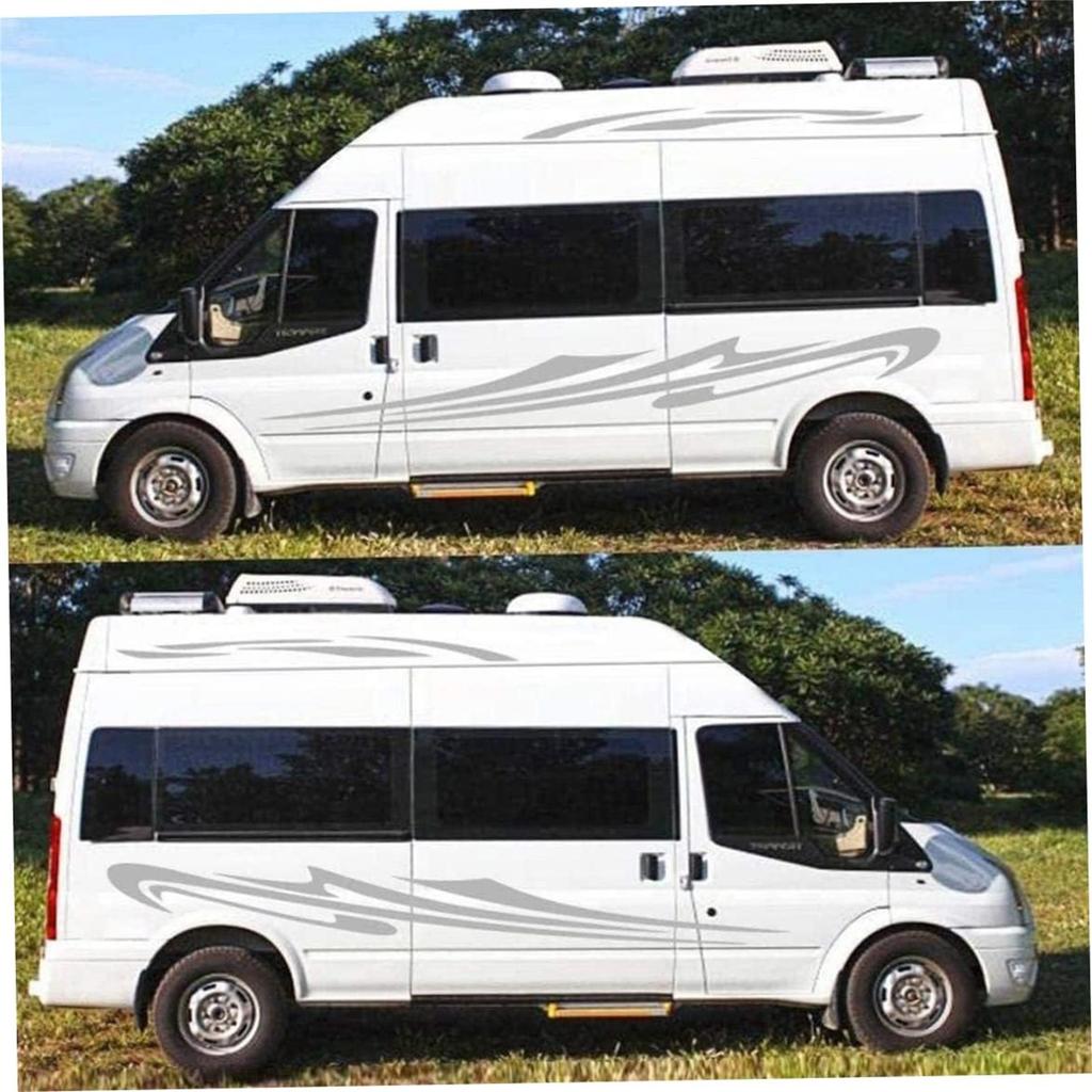 Personalisierte Camper Seitenstreifen Aufkleber Einfach anzubringen Vinyl Aufkleber Dekorativ für Anhänger Wohnmobil