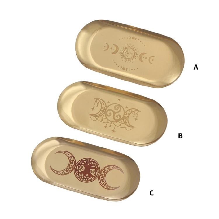 Pentacle Tray Jewelry Storage Tray Oval Tray Napkin Tray Candle Holder Tray for Coffee Table Room