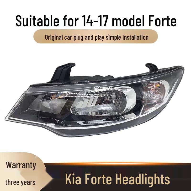 

Fits 14-17 Dongfeng Yueda Kia New Cerato Headlight Assembly Standard: Right Side (Passenger)