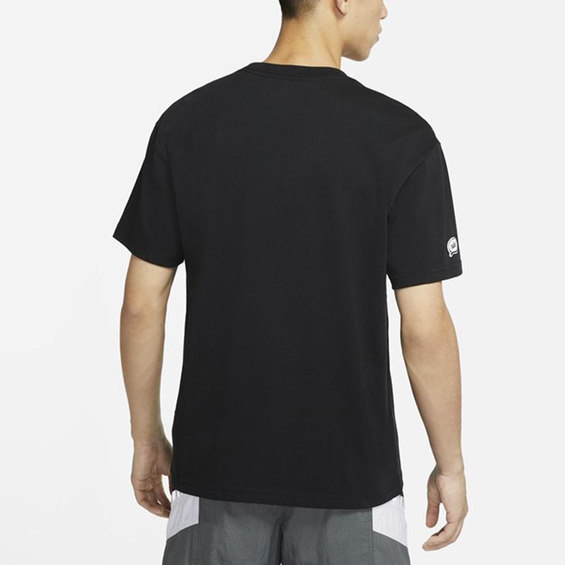 Nike Embroidered Sportswear Short Sleeve Round Neck T-Shirt Men Tops Black DA2389-010