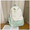 The New Schoolbag Is High-value, Fresh and Sweet Backpack, Female Contrasting Color Splicing, Light Spring Outing, and Large-capacity Backpack.