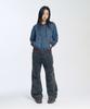 Slow Record House Striped Knit Zip-Up Hoodie_Blue