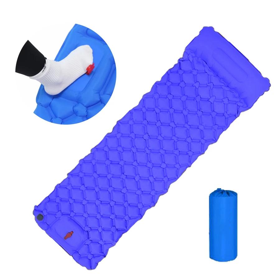 Brand New Original Outdoor Sleeping Pad Camping Inflatable Mattress Built-in Pump Ultralight Air Cushion Mat For Travel Hiking