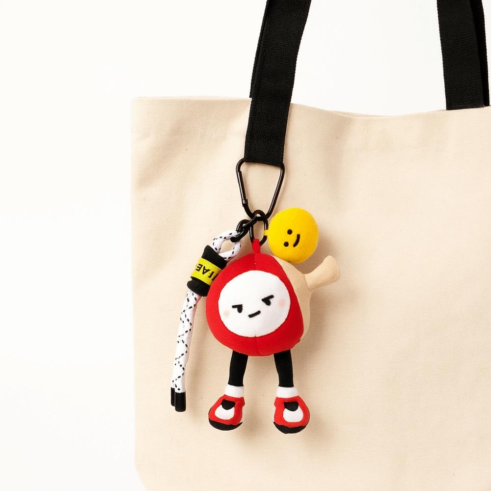 Fluffy Table Tennis Doll Pendant PP Cotton Sports Plush Keychain  Birthday Xmas Gift