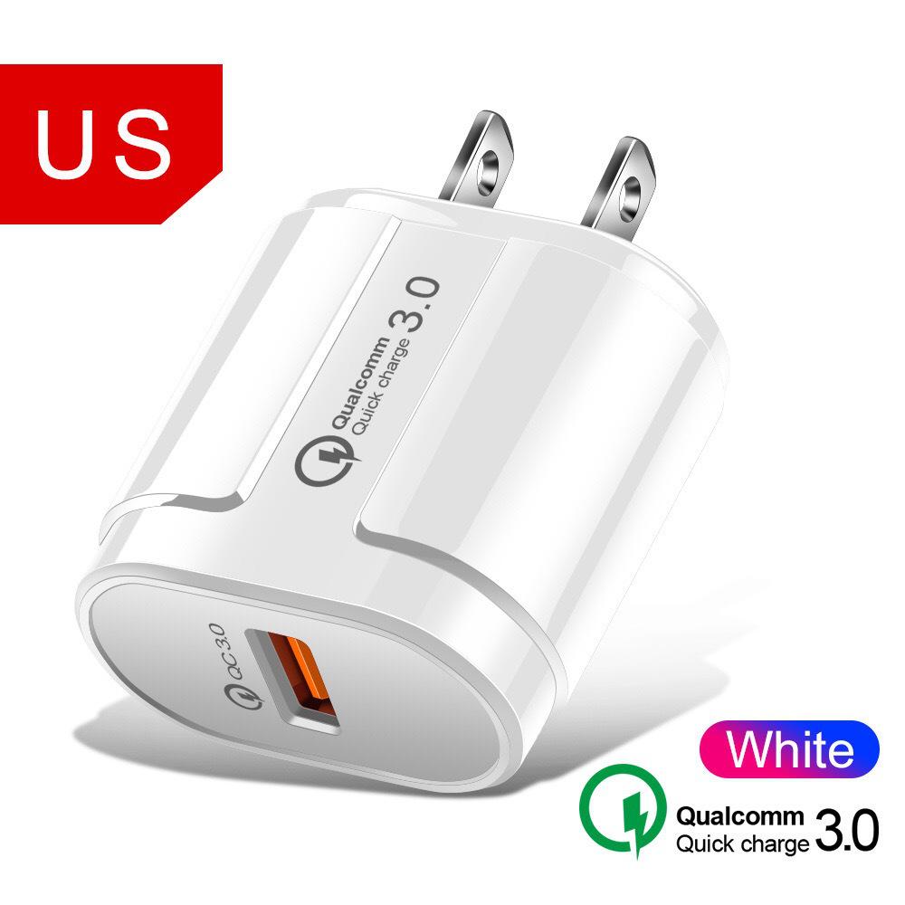 QC3.0 18W USB Fast Charge Travel Adapter, 5V 3A