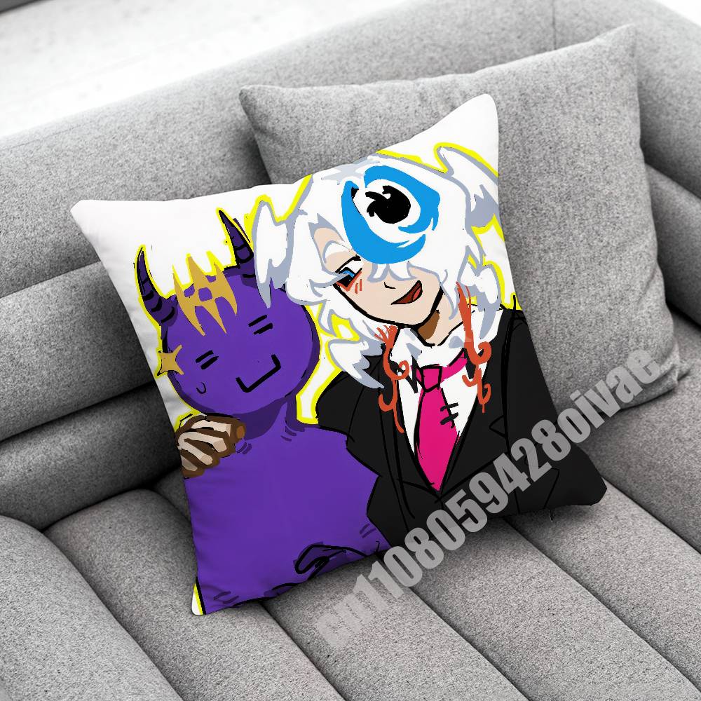 For Wemmbu Eggchan Tax Duo Throw Pillow Case Decoration 30Cm 45X45Cm Square Car Pillowcase Case