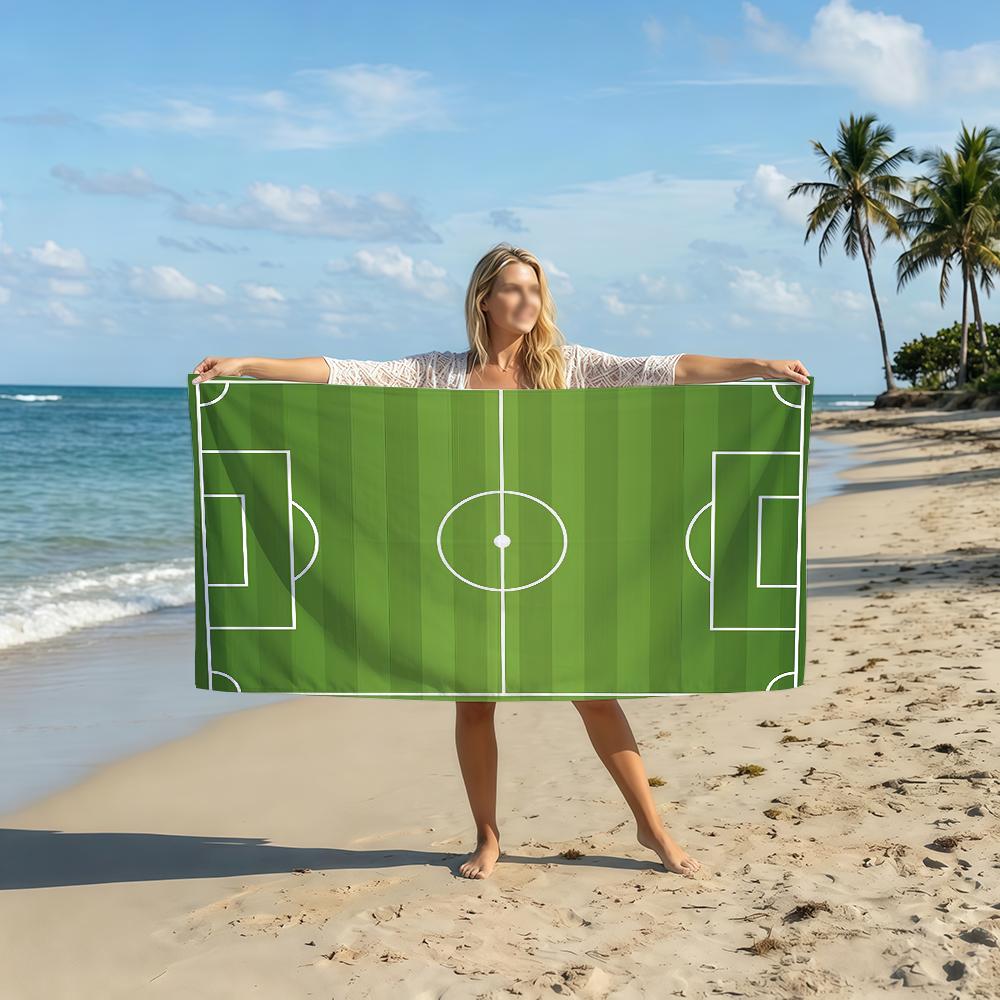 Football Field Towel Soft Pool Gift For Travel Gym Shower Camping Quick Dry Sports Beach Towel