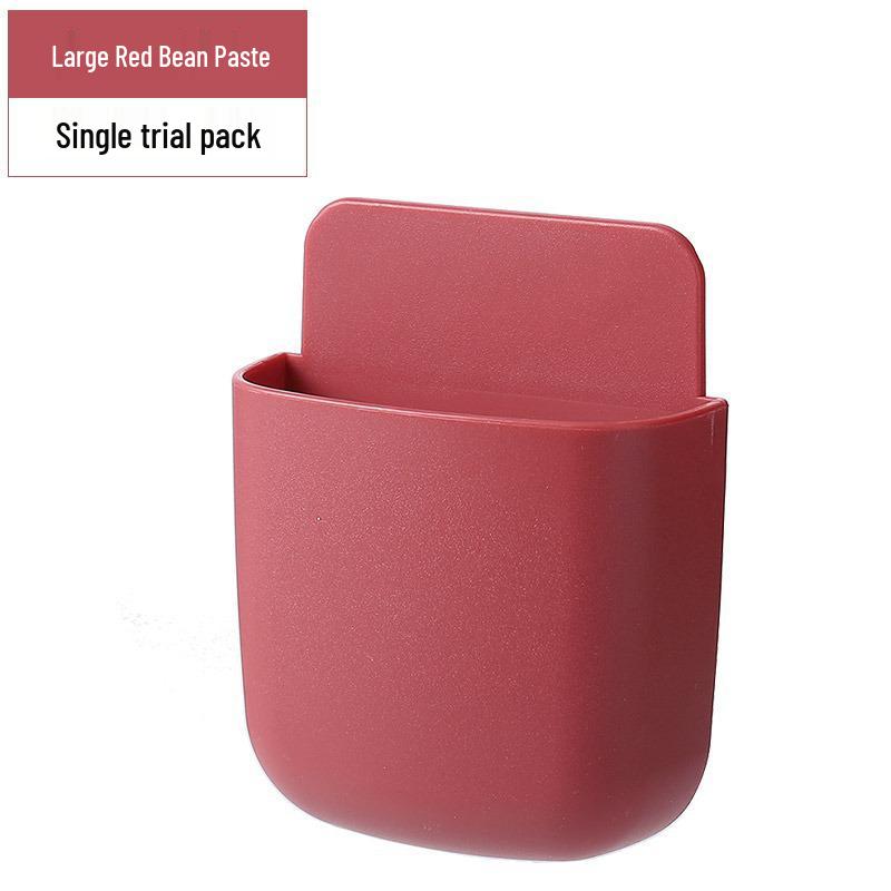 Wall-Mounted Remote Control & Phone Charging Organizer - No Drill Installation